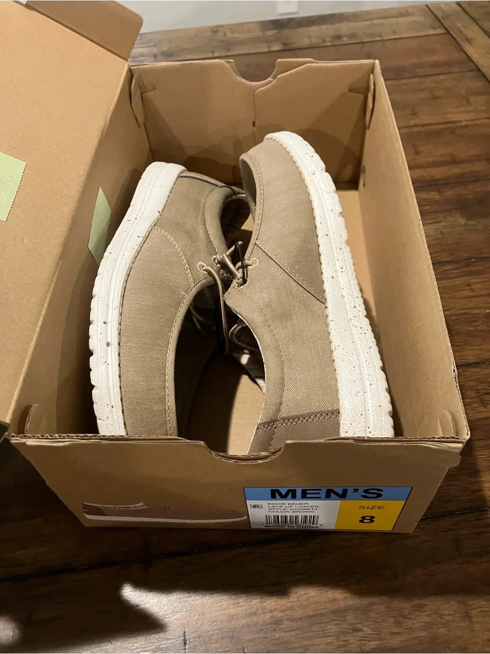 Eddie Bauer Men’s Casual Canvas Slip-On Shoes - Tan Sz 8